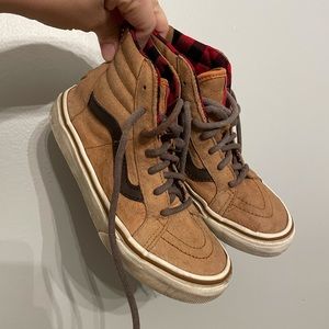 Boys leather vans